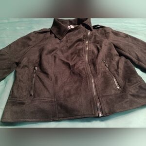 BB Dakota by Steve Madden Black Suede Moto Jacket